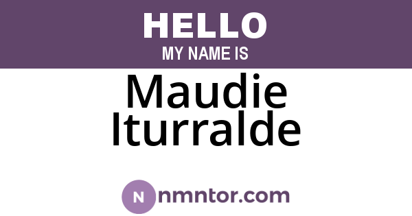 Maudie Iturralde