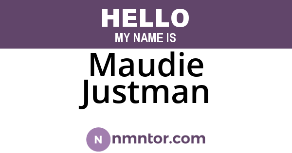 Maudie Justman