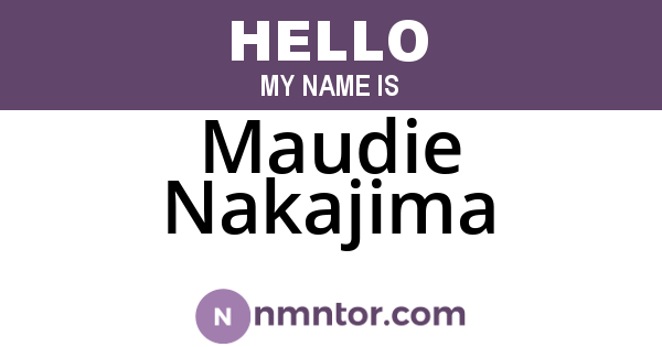 Maudie Nakajima