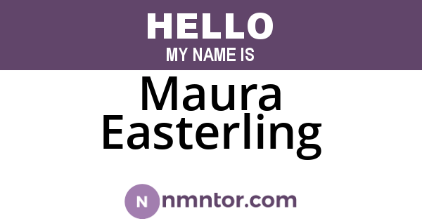 Maura Easterling