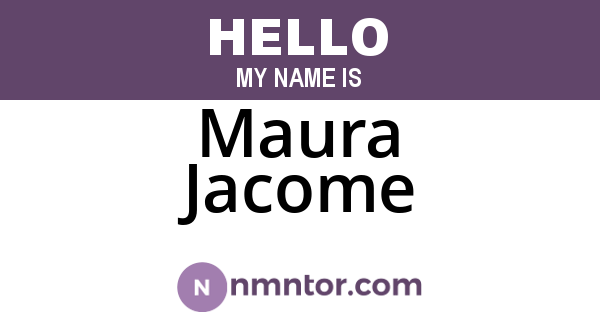 Maura Jacome
