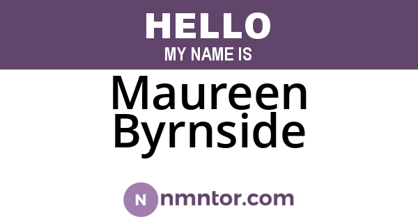 Maureen Byrnside