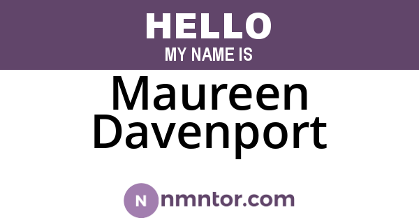 Maureen Davenport