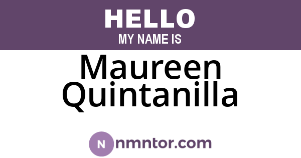 Maureen Quintanilla