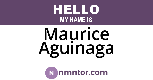 Maurice Aguinaga