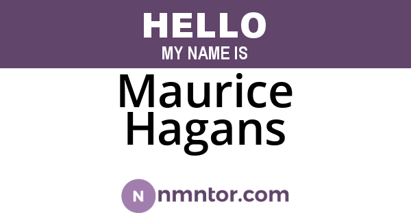 Maurice Hagans