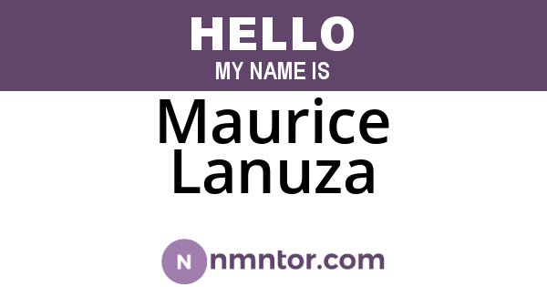 Maurice Lanuza