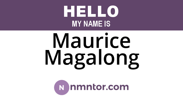 Maurice Magalong