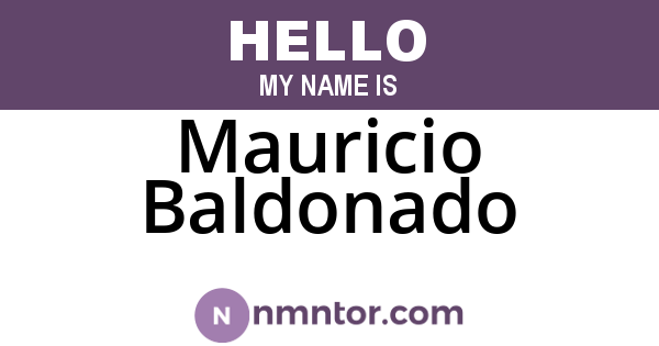 Mauricio Baldonado