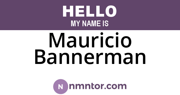 Mauricio Bannerman