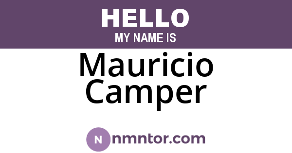 Mauricio Camper