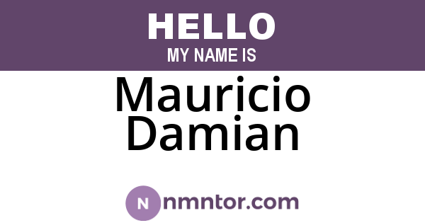 Mauricio Damian