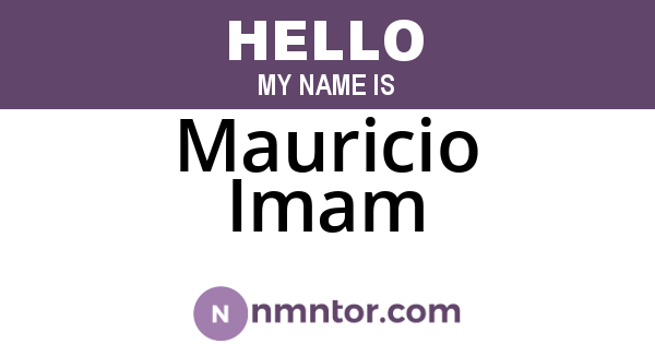 Mauricio Imam