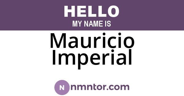 Mauricio Imperial