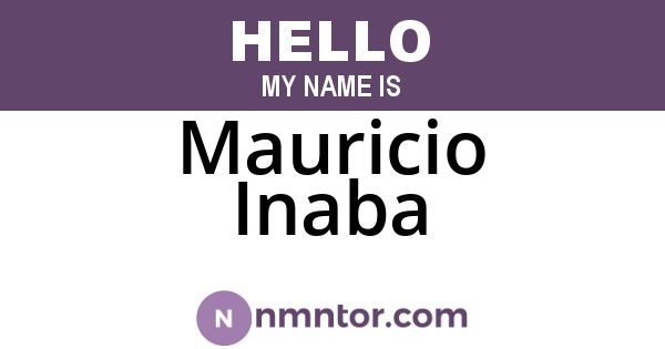 Mauricio Inaba