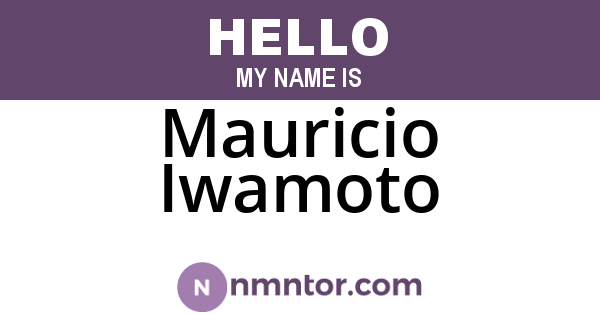 Mauricio Iwamoto
