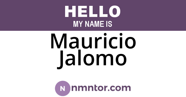 Mauricio Jalomo