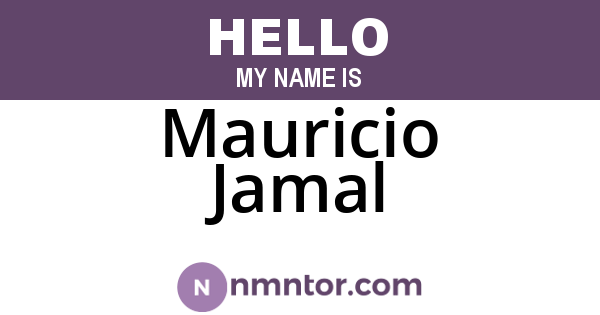 Mauricio Jamal