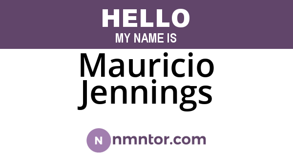 Mauricio Jennings