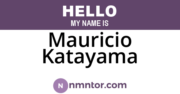 Mauricio Katayama