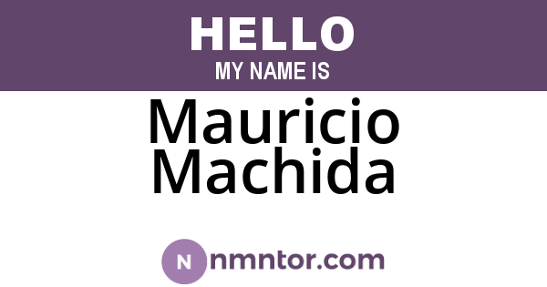 Mauricio Machida