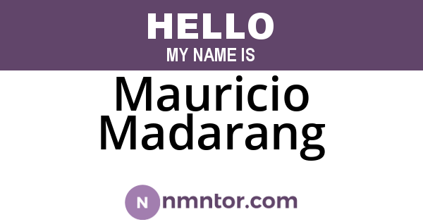 Mauricio Madarang