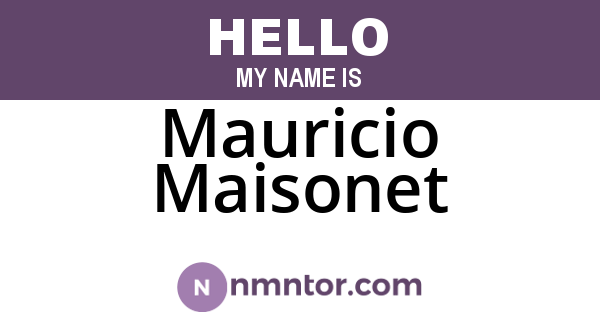 Mauricio Maisonet