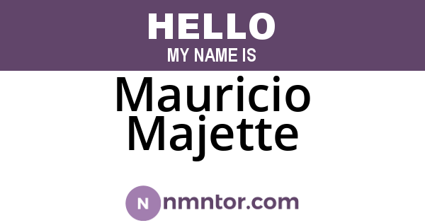 Mauricio Majette