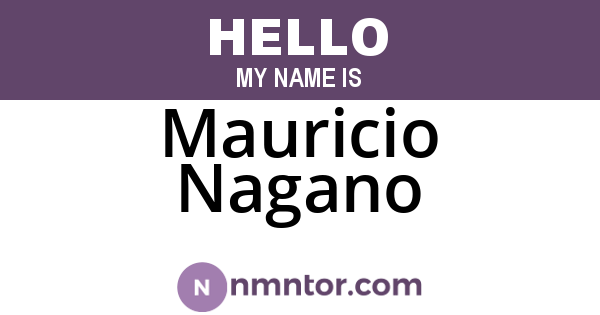 Mauricio Nagano