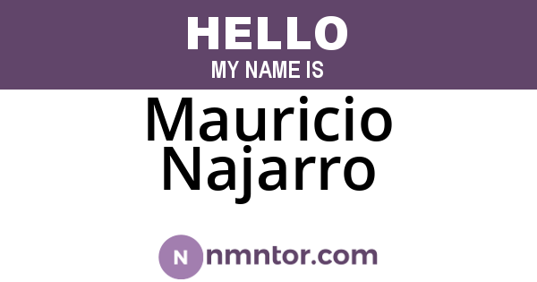 Mauricio Najarro