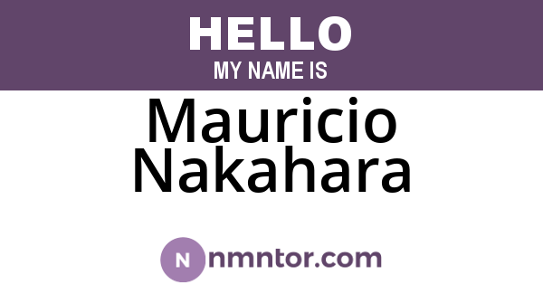 Mauricio Nakahara