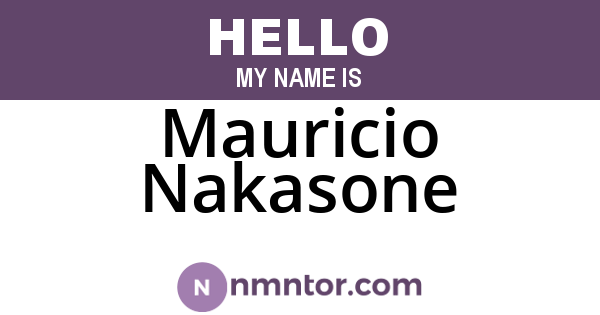 Mauricio Nakasone