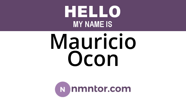 Mauricio Ocon