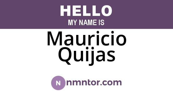 Mauricio Quijas