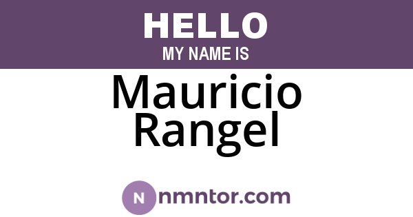 Mauricio Rangel