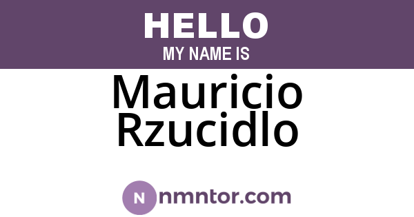 Mauricio Rzucidlo