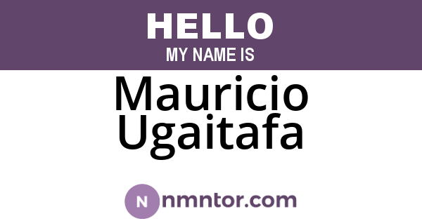 Mauricio Ugaitafa
