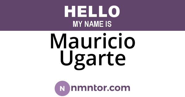 Mauricio Ugarte