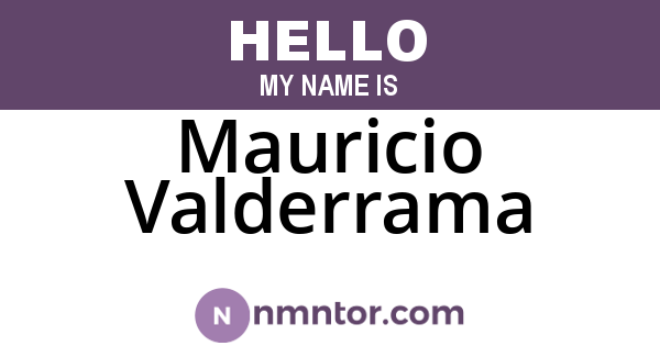 Mauricio Valderrama