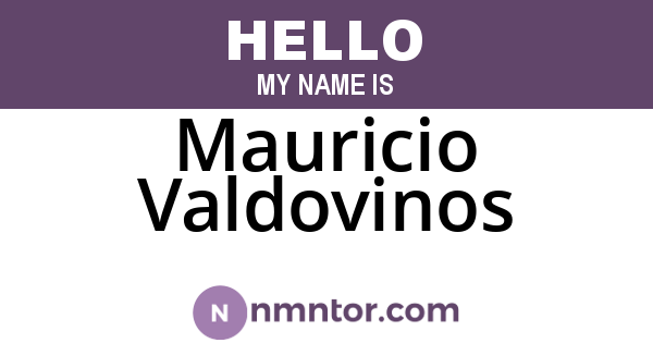 Mauricio Valdovinos