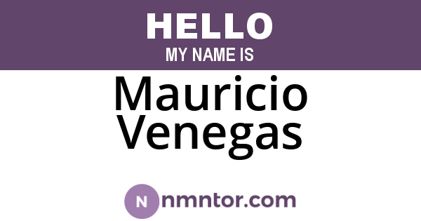 Mauricio Venegas