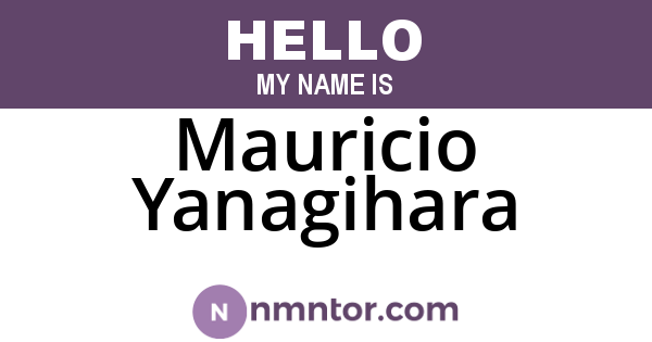 Mauricio Yanagihara