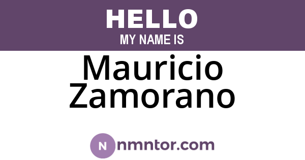 Mauricio Zamorano