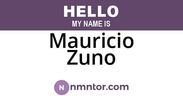 Mauricio Zuno