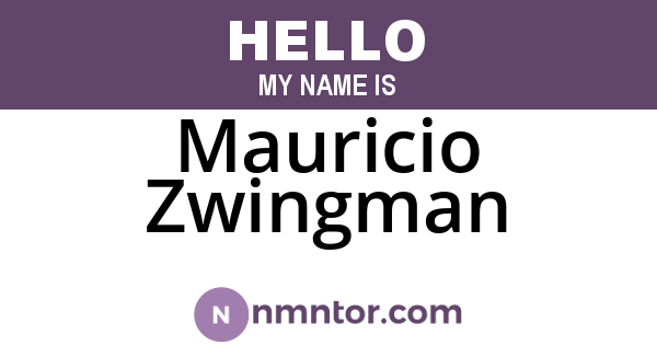 Mauricio Zwingman