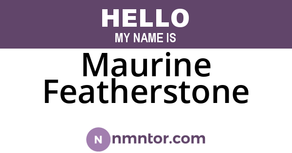Maurine Featherstone