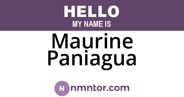 Maurine Paniagua