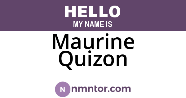Maurine Quizon