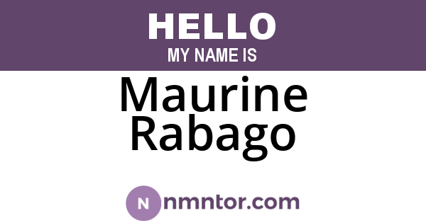 Maurine Rabago