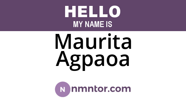 Maurita Agpaoa